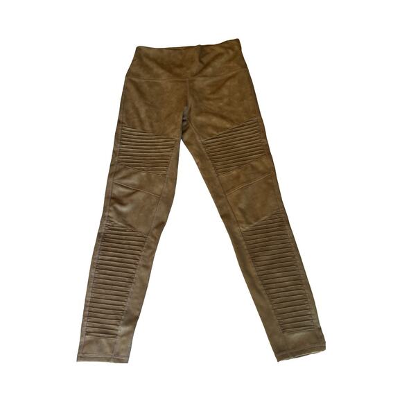 7 for all mankind Brown Faux leather Moro Leggings size Medium - Picture 2 of 10